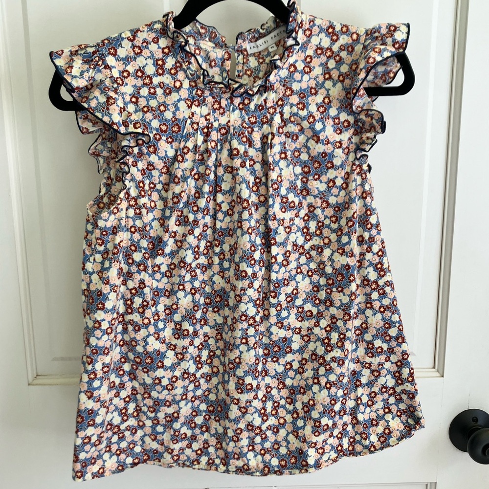 English Factory Floral Blouse